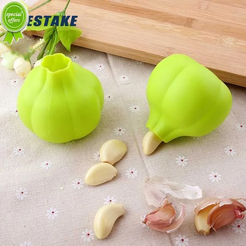 Nuovo pelapatate per aglio in silicone Silice commestibile Borsa per sbucciare l'aglio manuale Strofinare e sbucciare rapidamente Utensili per verdure da cucina Gadget pratici