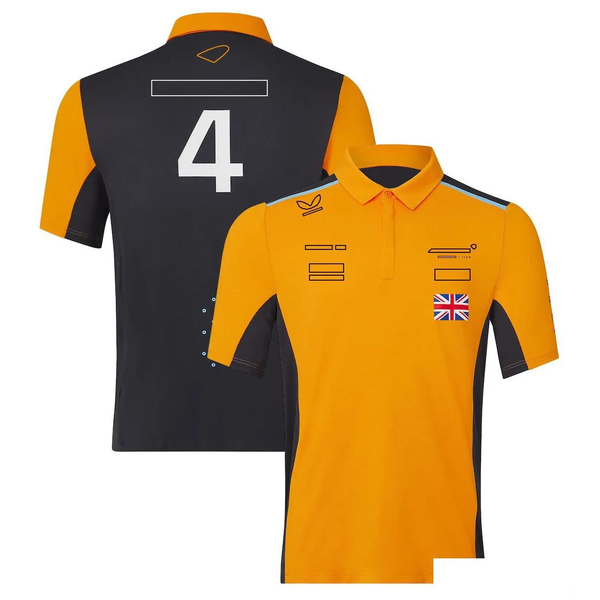 2023 summer short-sleeved racing clothing f1 team uniform mens customized casual quick-drying t-shirt