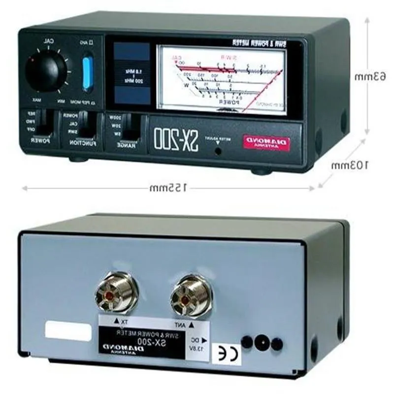 Original Japan Diamond SWR Analog Power Factor Meter SX 200