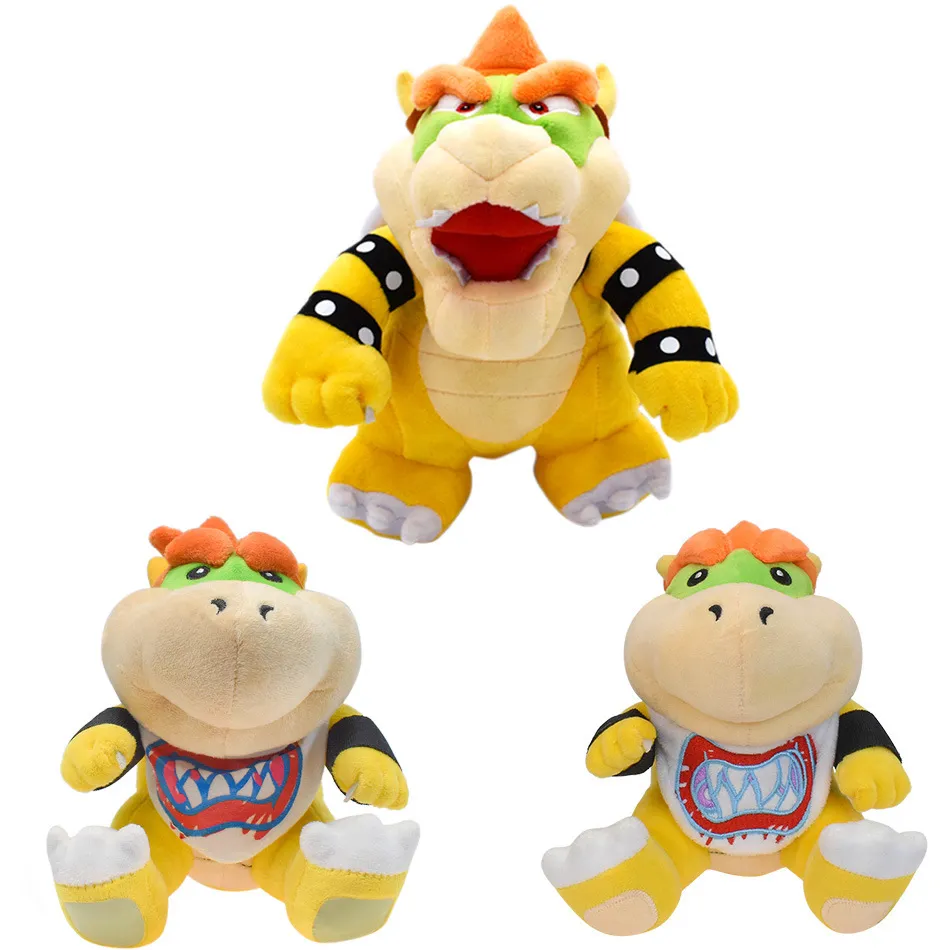 10in Super Bowser Debout Roi Doux Animal En Peluche En Peluche Poupée Figure Vert Bowser Jouet 6 Pouces JR En Peluche