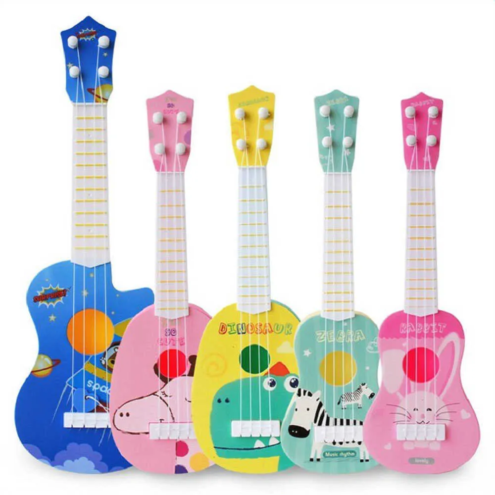 Giochi musicali per chitarra per bambini, strumento musicale Ukulele, per bambini, giocattoli educativi per l'apprendimento dei bambini