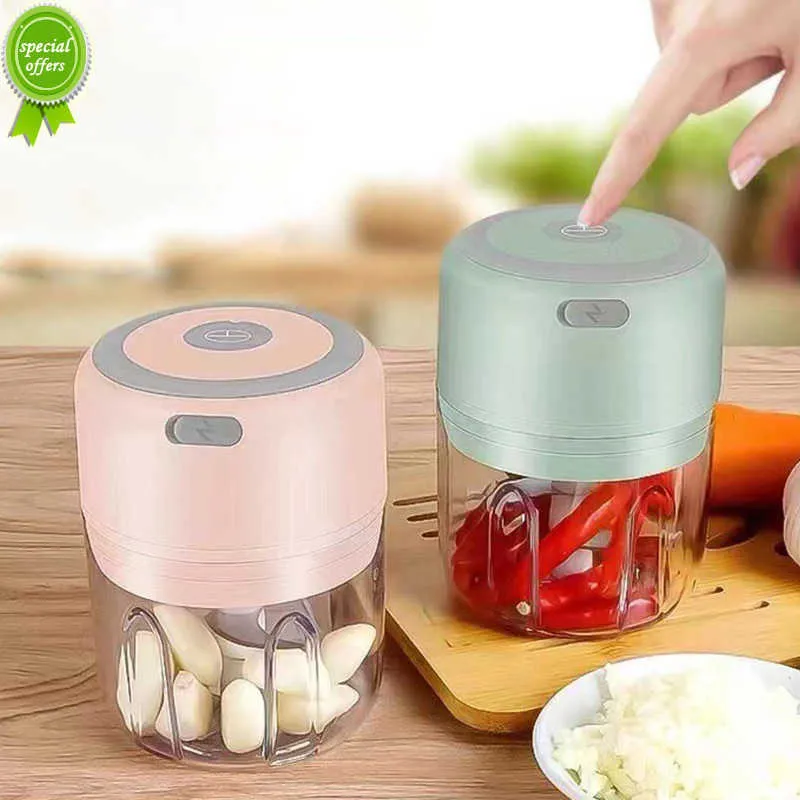 Esmague sem esforço o alho em casa com a inovadora caixa de imprensa manual de ação de torção: Recarregável Mini Chopper elétrico USB para vegetais, frutas, ervas, cebola e muito mais