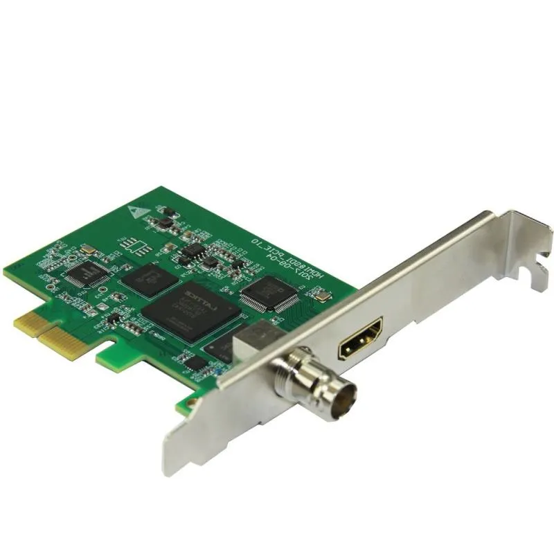 Freeshipping Full HD 1080P HD-MI SDI Scheda di acquisizione PCIe Acquisizione di giochi PCI-E HD Video Audio Grabber HD-MI / SDI a PCI PCIe per Windows Linu Apuq