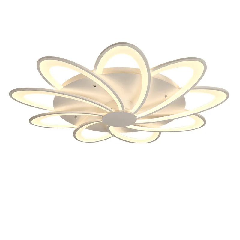 LED Dimmable Celing Light Modern Flower Flower Lamp Lamp Thiproom غرفة نوم غرفة نوم