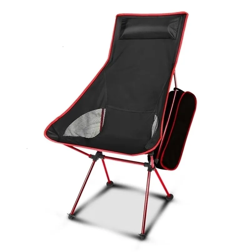 Camp Furniture Ultralight Chair Outdoor Portable Camping Leden Chair Oxford Tyg Folding Camping Seat For Fishing BBQ Festival Picnic Beach 231101