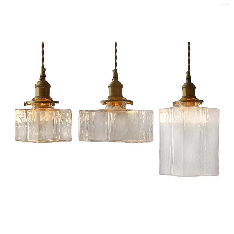 Pendant Lamps Retro Glass Chandelier Minimalist Lightshade Durable Light Fixture Hanging Lamp For Entryway Farmhouse Shop Bathroom