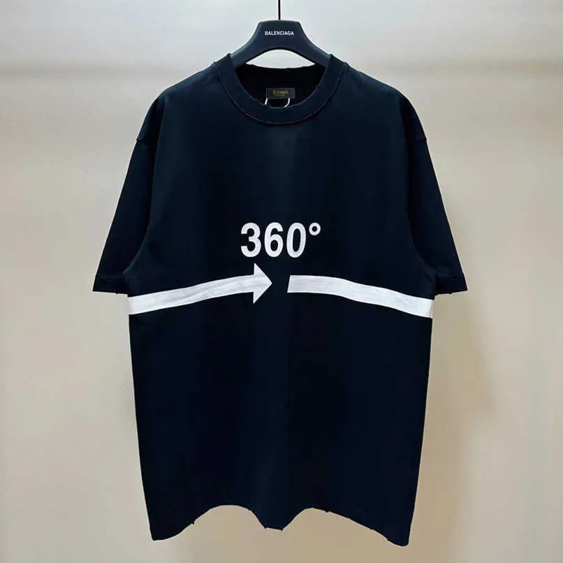 Дизайнерская летняя женская футболка Summer 23 360 градусов Случай рукав для печати вымытой изношенной пары этикетка