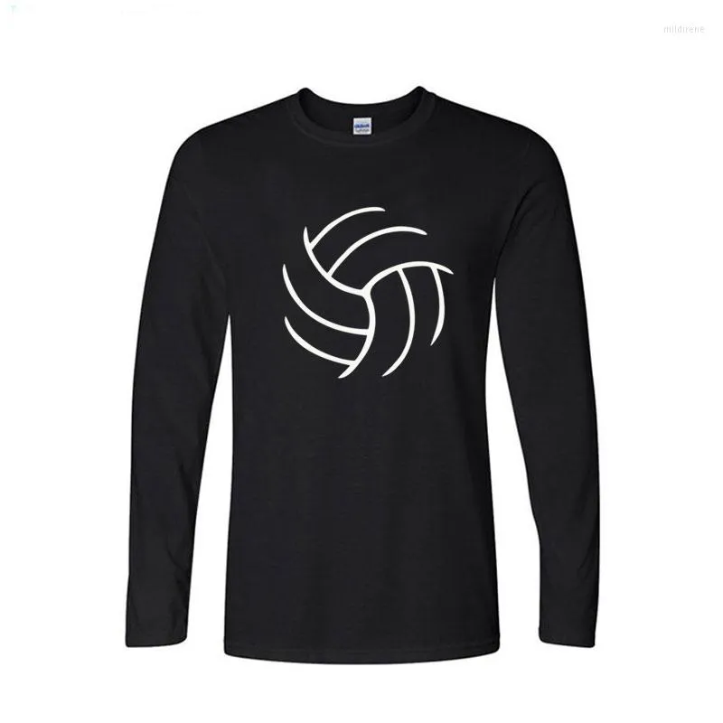 Magliette da uomo UPRISING Maglietta da pallavolo alla moda da uomo T-shirt divertente a maniche lunghe estiva in cotone casual