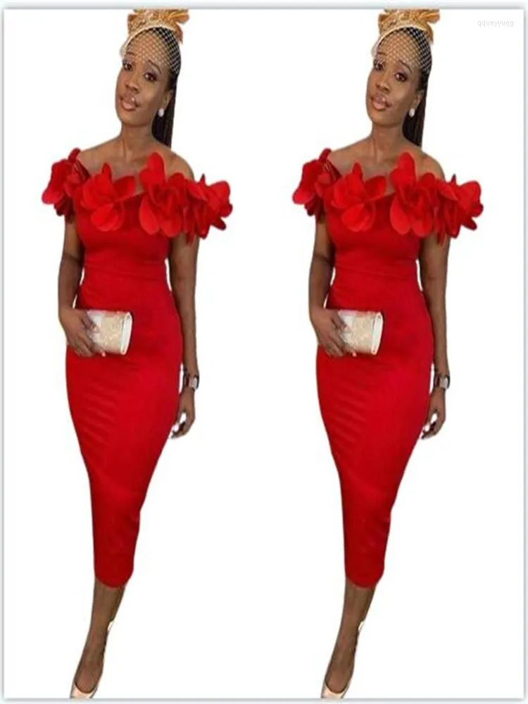 Sexy classy cheap red dress