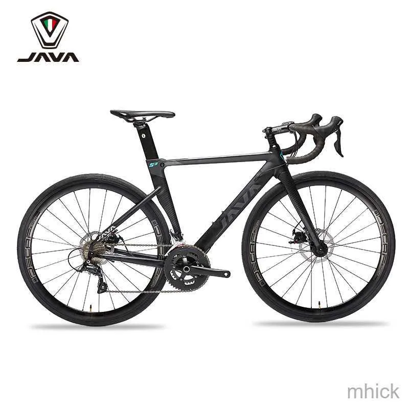 Cykelpedaler Java Siluro 3 Road Bike 22 Speed ​​Carbon Fiber Cykel Vuxen Disc Brake Carbon Fiber Fork Fork Aluminium Frame Siluro3 Cycling M230409