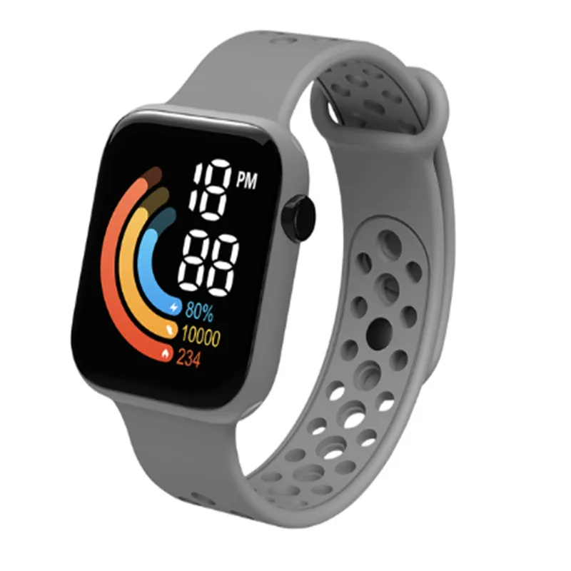 Para Xiaomi Nuevo Reloj Inteligente Hombres Mujeres Reloj Inteligente LED  Reloj Impermeable Carga Inalámbrica Silicona Reloj Deportivo Digital A141  De 13,99 €