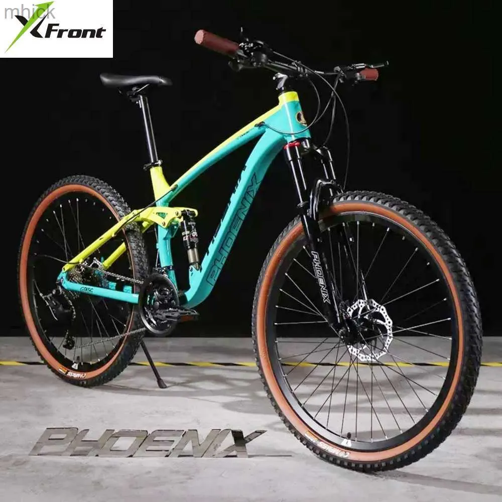 Pedais de bicicleta bicicleta de montanha xfront cauda macia 26/27,5 polegadas Roda 30 velocidade liga de alumínio adulto ladeira abaixo da estrada MTB M230410