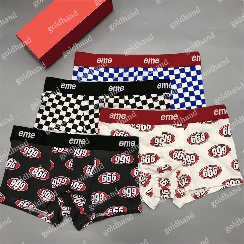 Mode Hommes Designer Slip Sexy Respirant Sous-Vêtements Mâle Lettre Imprimé Pur Coton Doux Boxers