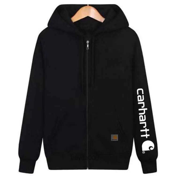 4x77 2023 outono inverno moda masculina e feminina hoodies norte-americanos marca de rua alta carharthoodie na moda novo com zíper para pelúcia