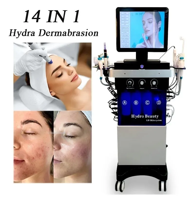 Spa Hydraofacial Skin Care Microdermabrasion Aqua Peel Cleaning Hydrating Hydro Hydra 6 In1 H202 Beauty Machine Facial Machine