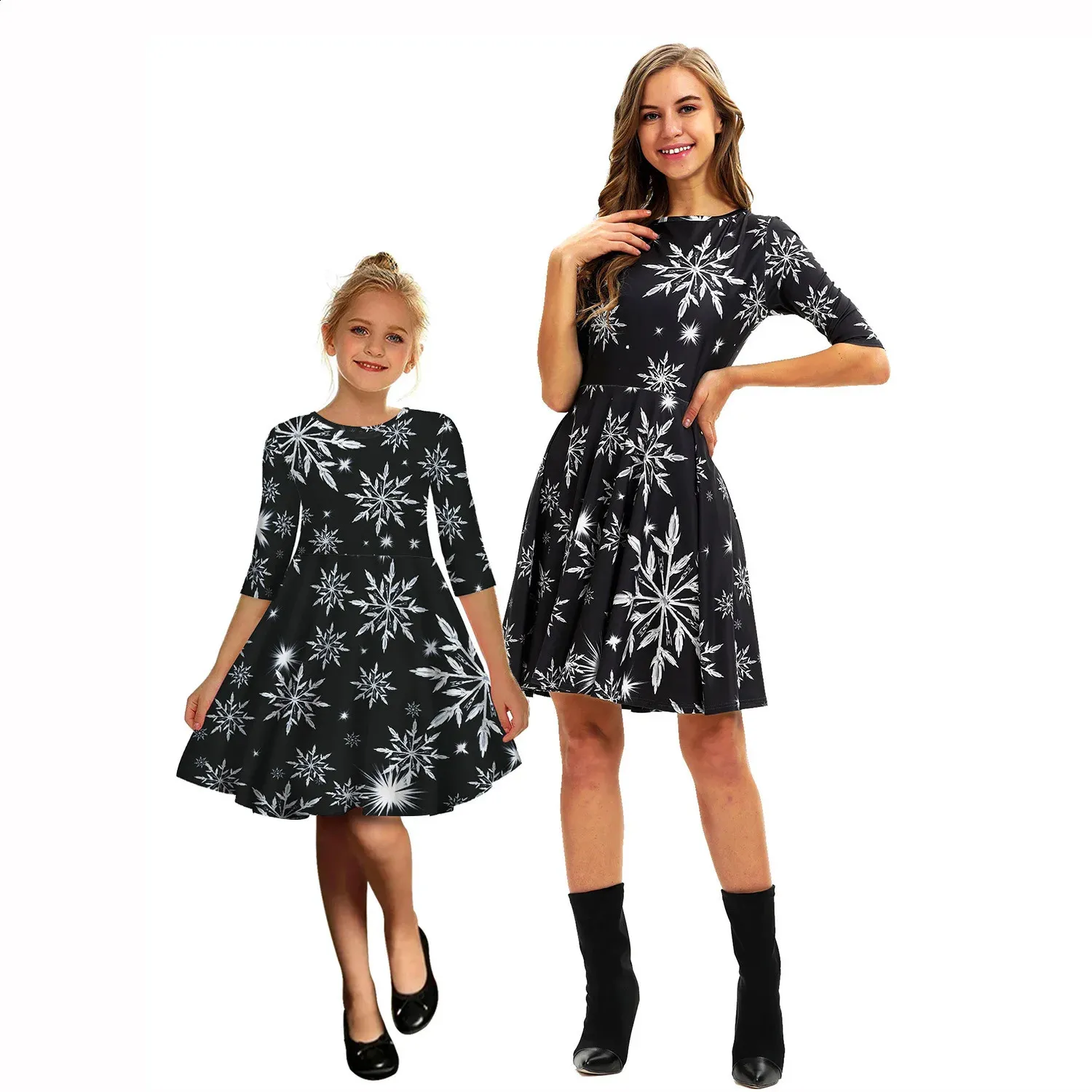 mommy and me green christmas dresses Mom & Me main image 0