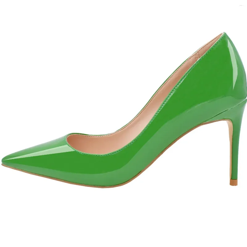 Stylish Lime Green Snakeskin Heels - Size 7