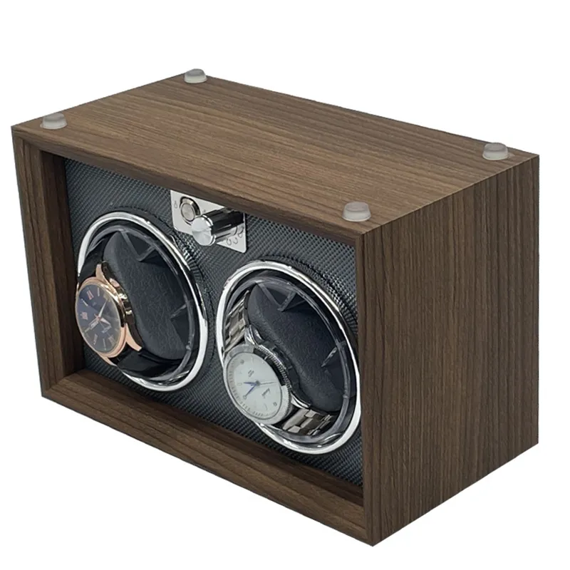 Luxury Wooden Self Winding Watch Holder Box With Automatic USB