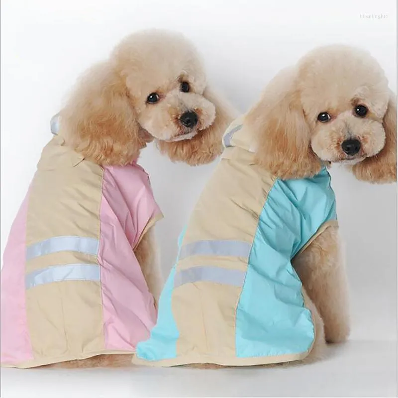 Hundebekleidung Wasserdichter Regenmantel Reflektierende Hunde-Regenjacke Sicherheits-Regenbekleidung Trenchcoat-Kostüme