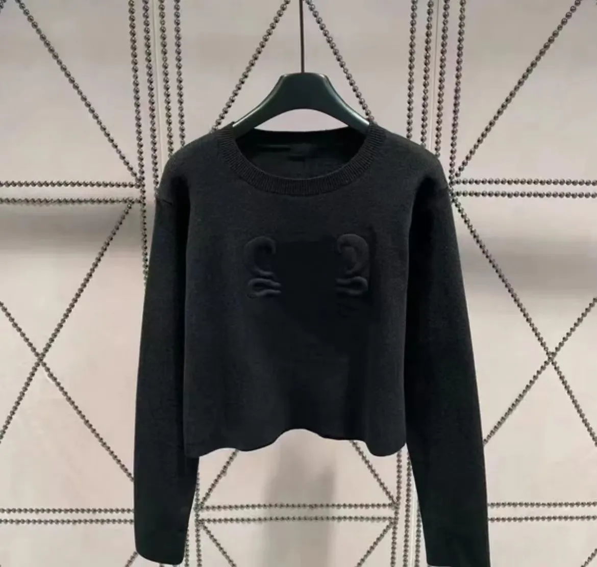 Maglione Maglioni firmati Abbigliamento firmato Maglione pullover autunno e inverno Lettera da donna Moda casual Maglione lavorato a maglia nero bianco sexy