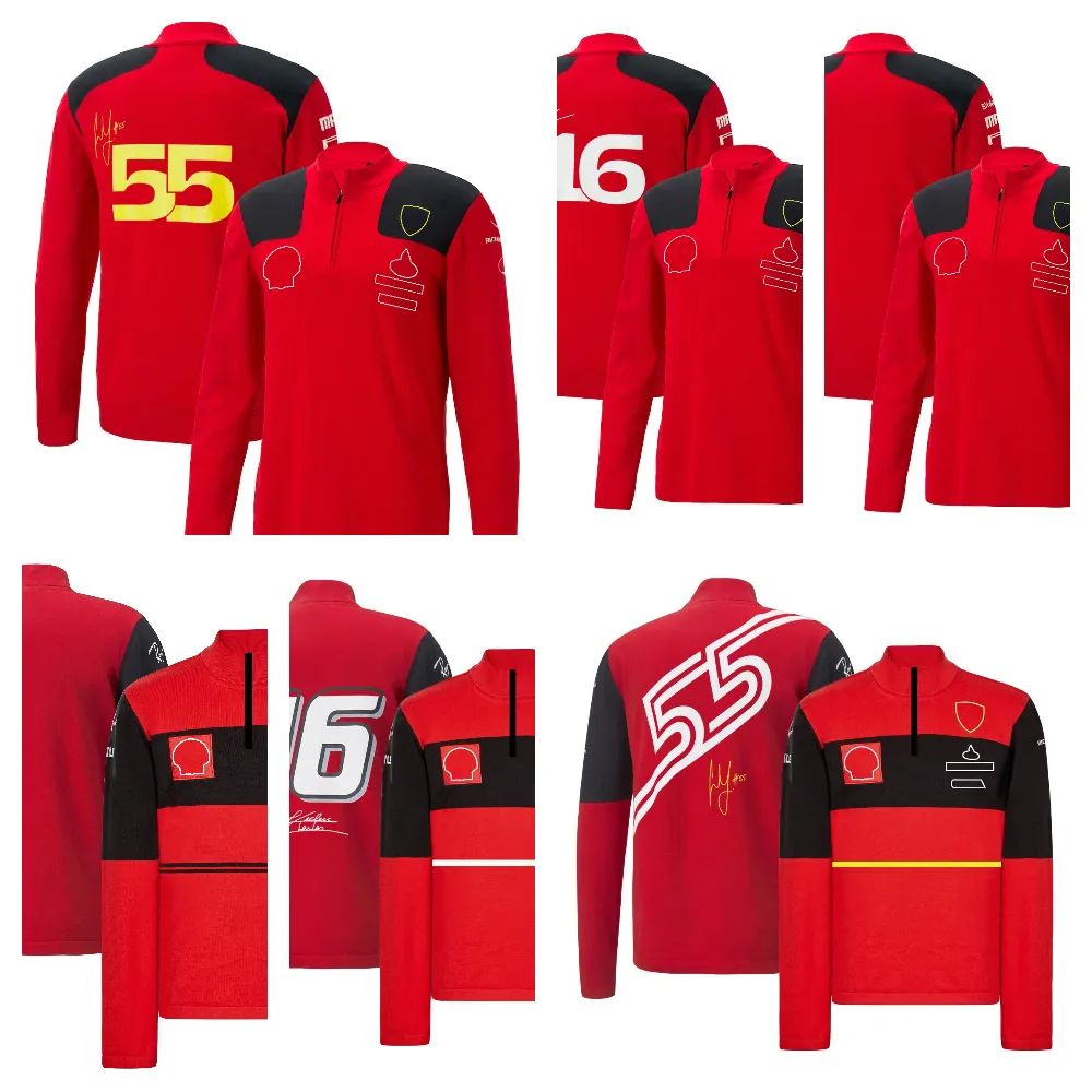 2022 2023 Men's Formula One outdoor sports fashion long sleeve zipper sweater coat F1 team racing suit customized for men and women.