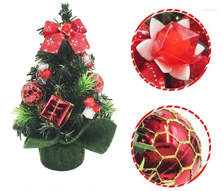 Kerstdecoraties Mini Trees 20cm decoratieve boomartikelen voor thuis- en kantoordecoratie CT07