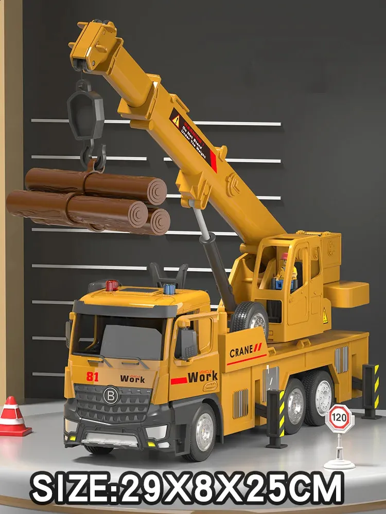 VGEBY Camion-remorqueur en bois pour enfants, jouet de véhicules de