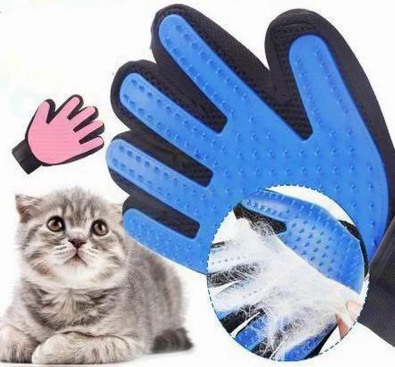 Pet Glove Antibite Cat Grooming Gloves dog Bath Clean Massage Hair Remover Brush Cat Hair Deshedding Comb right or left hand3621139