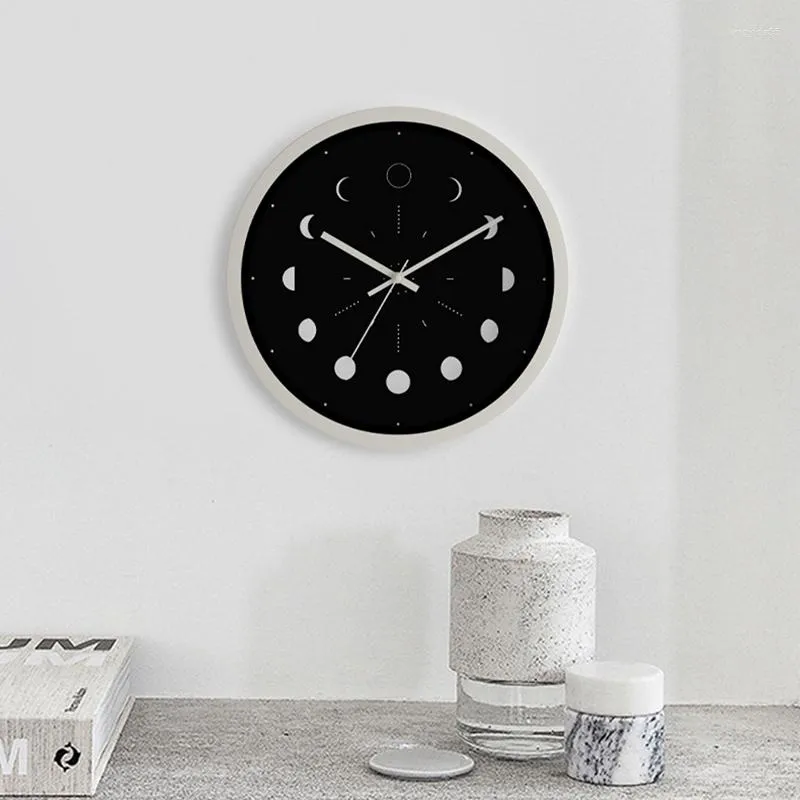 壁時計クリエイティブサイレントノルディッククロックモダンリビングルームキッチンラグジュアリースタイリッシュな小さなワンドゥーミニマリスト装飾wk50wc