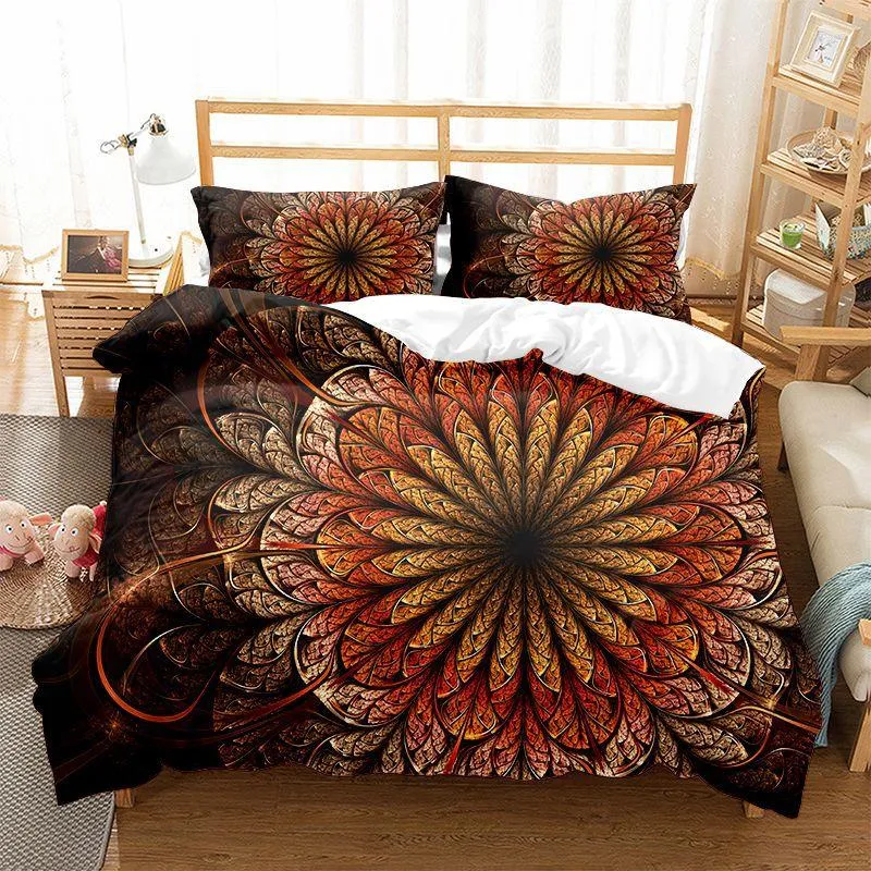 Bedding Sets High-quality Mainland China Comforter Luxury Color European Flowers Comforters Cover For King Beds Duvet Set