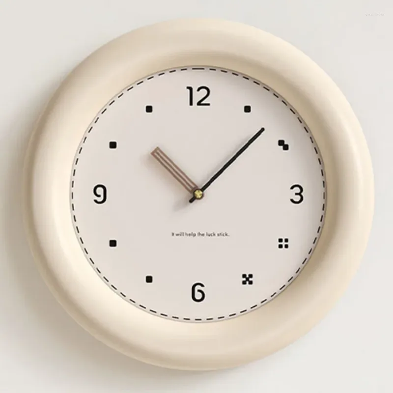 Horloges murales Classique Décoration Horloge Accueil Main Cadeau Élégant Salon Numéro Rond Blanc Designer Silencieux Reloj Décor