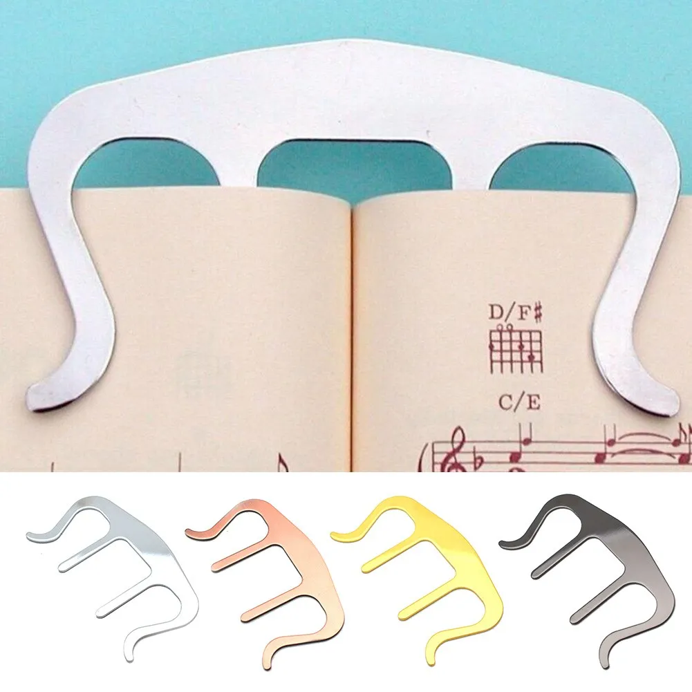Musikmapp Metal Clip Song Book Page Holder Clip Musik Note Sheet Metal For Music Book Tal Draft Cooking Recept Magazines
