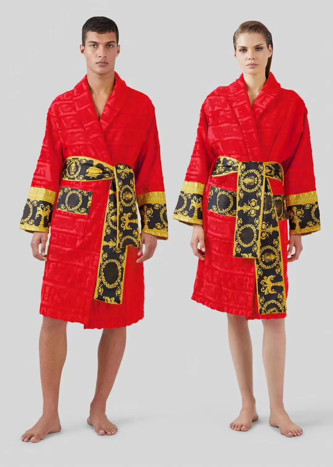 Womens Cape Mens Designer Luxury Classic Cotton Bathrobe Men Women