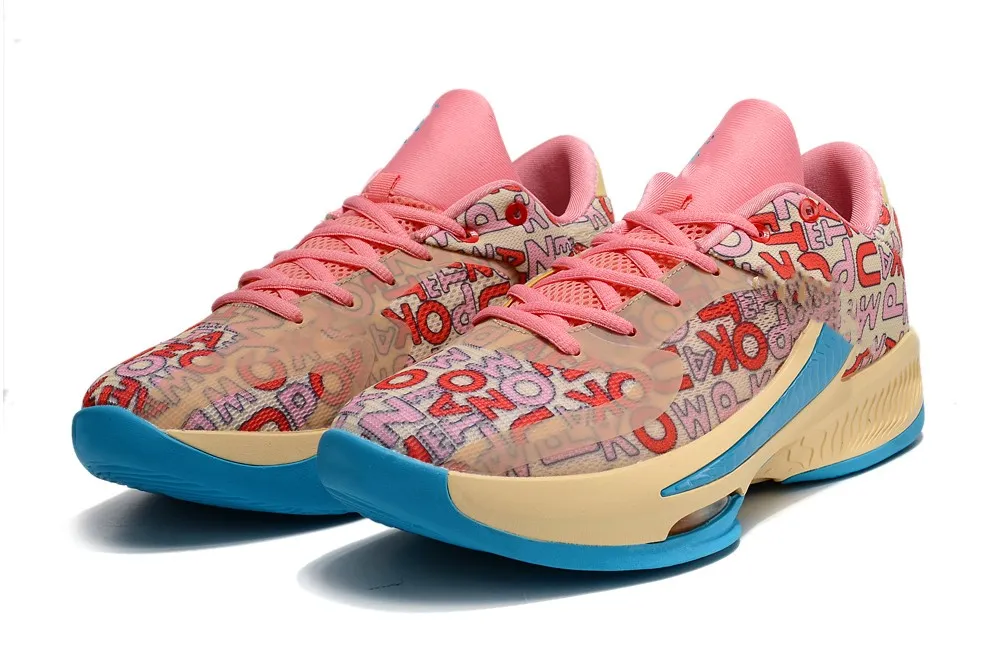 Coral shop basketball shoes