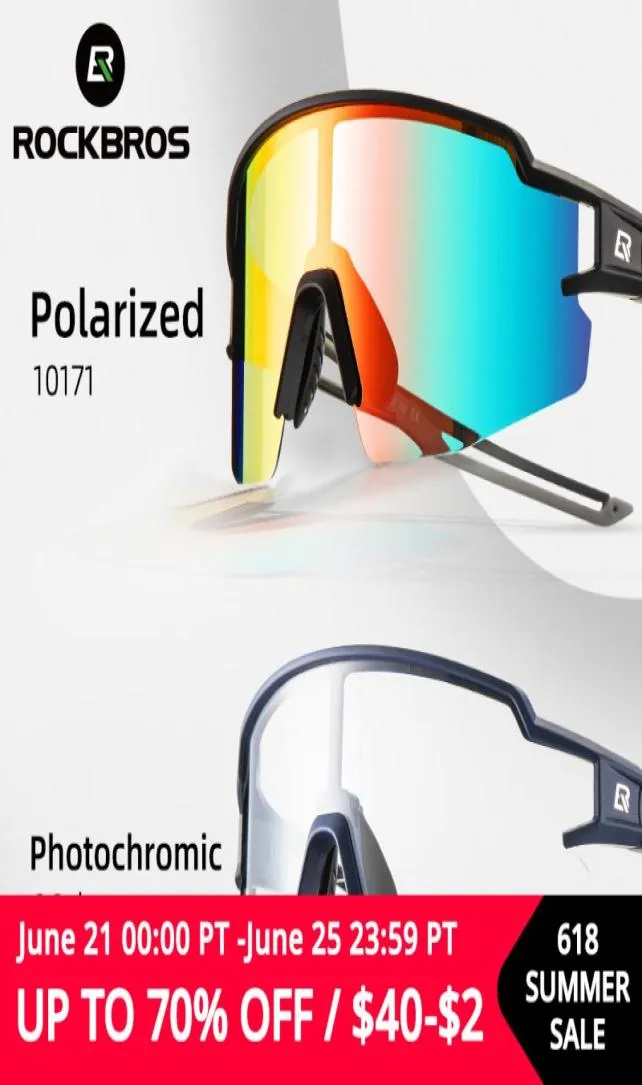 Rockbros óculos de ciclismo polarizados embutidos miopia quadro esportes óculos de sol das mulheres dos homens óculos de ciclismo goggle9828627