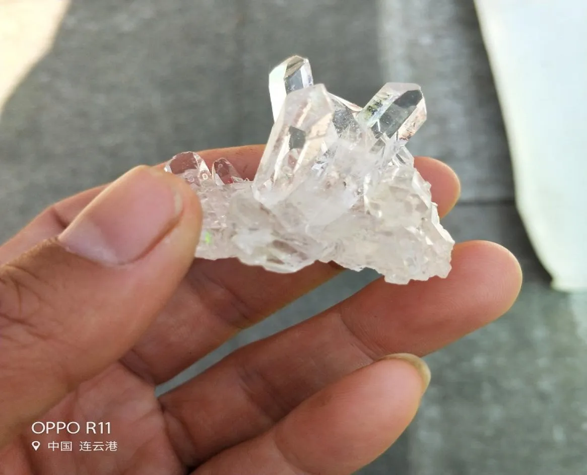 50g Natural crystal clear Quartz Crystal drusy Cluster Spirituality ward off evil spirits healing Uruguay rock specimen for birthd7302072