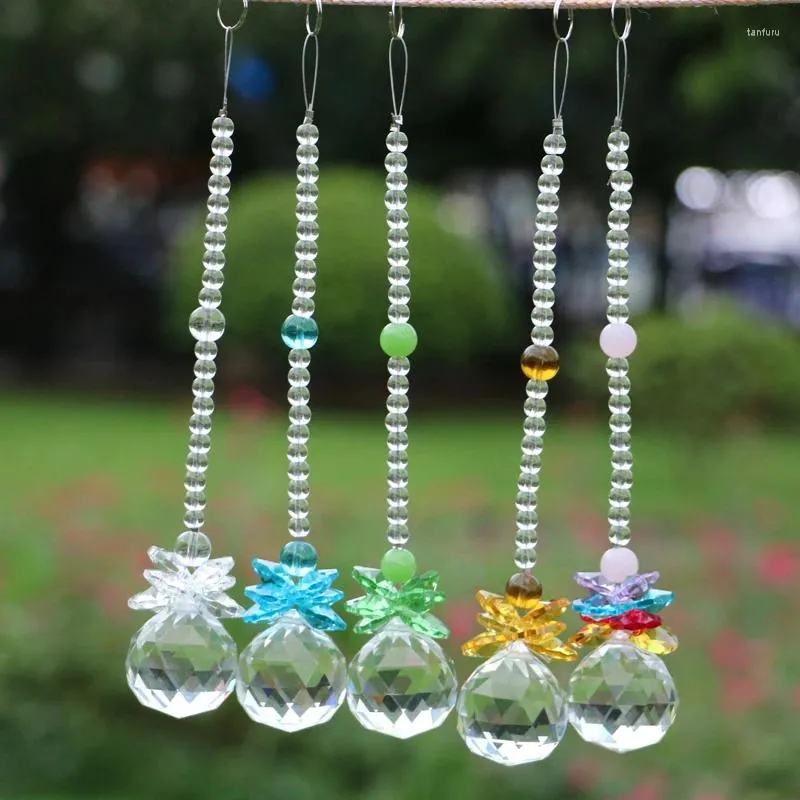 Bahçe Dekorasyonları Kristal Ball Prizma Suncatcher Chandelier Kristaller Sergilalar Diy boncuk kolye perde asılı süsleme suncatchers