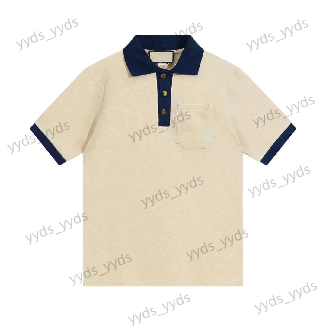 T-shirts masculinos 2022Ss 100 Cotton Mens Golf Polo Polo Polo Blank Bordado de alta qualidade Camisas Polyster Men Quantity Turtleneck X57VE2RU46 T230410