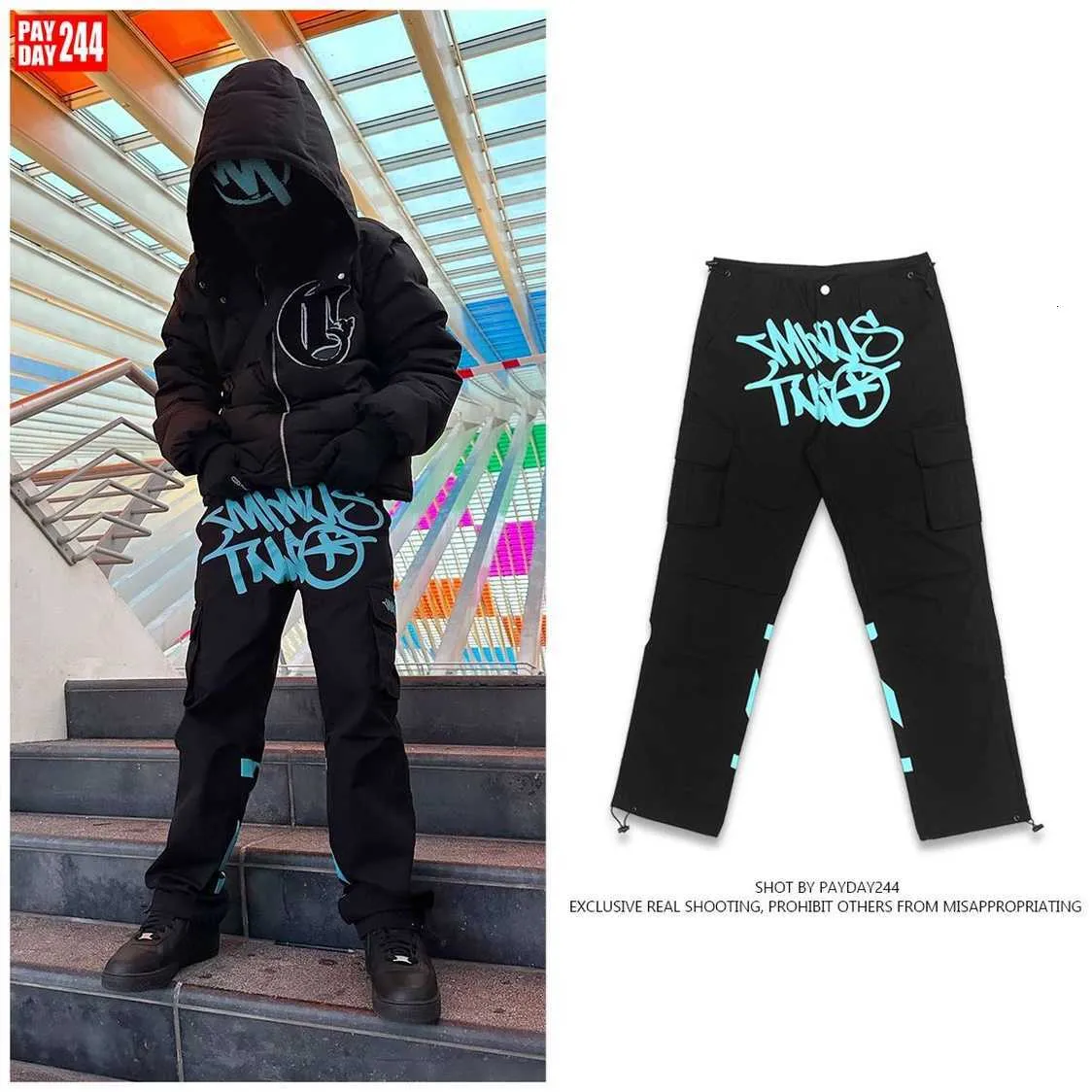 2023 New Minus Two Cargos Usa Style Fashion Print High Street Mens  Streetwear Pants Hip Hop Skateboard Clothes Minustwo Vc22 From Lcr02,  $10.77