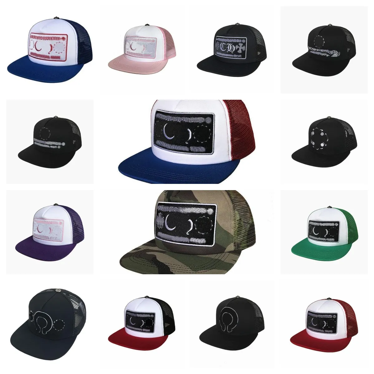 Fashion New Snapbacks designer caps cross flower cotton baseball hearts mens Unisex Snapback blue black women hats Athletic high quality Outdoor sport cap mix order