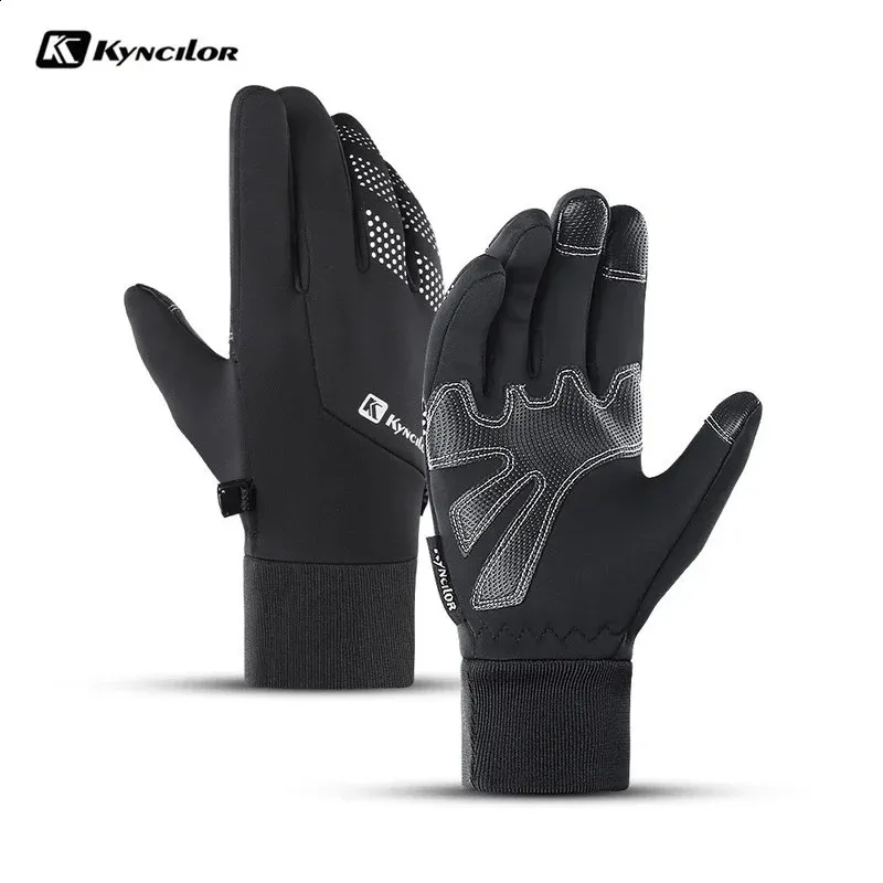 Gants de cyclisme hiver chaud imperméable pour hommes femmes polaire thermique neige Ski Snowboard vélo vélo Sports de plein air 231109