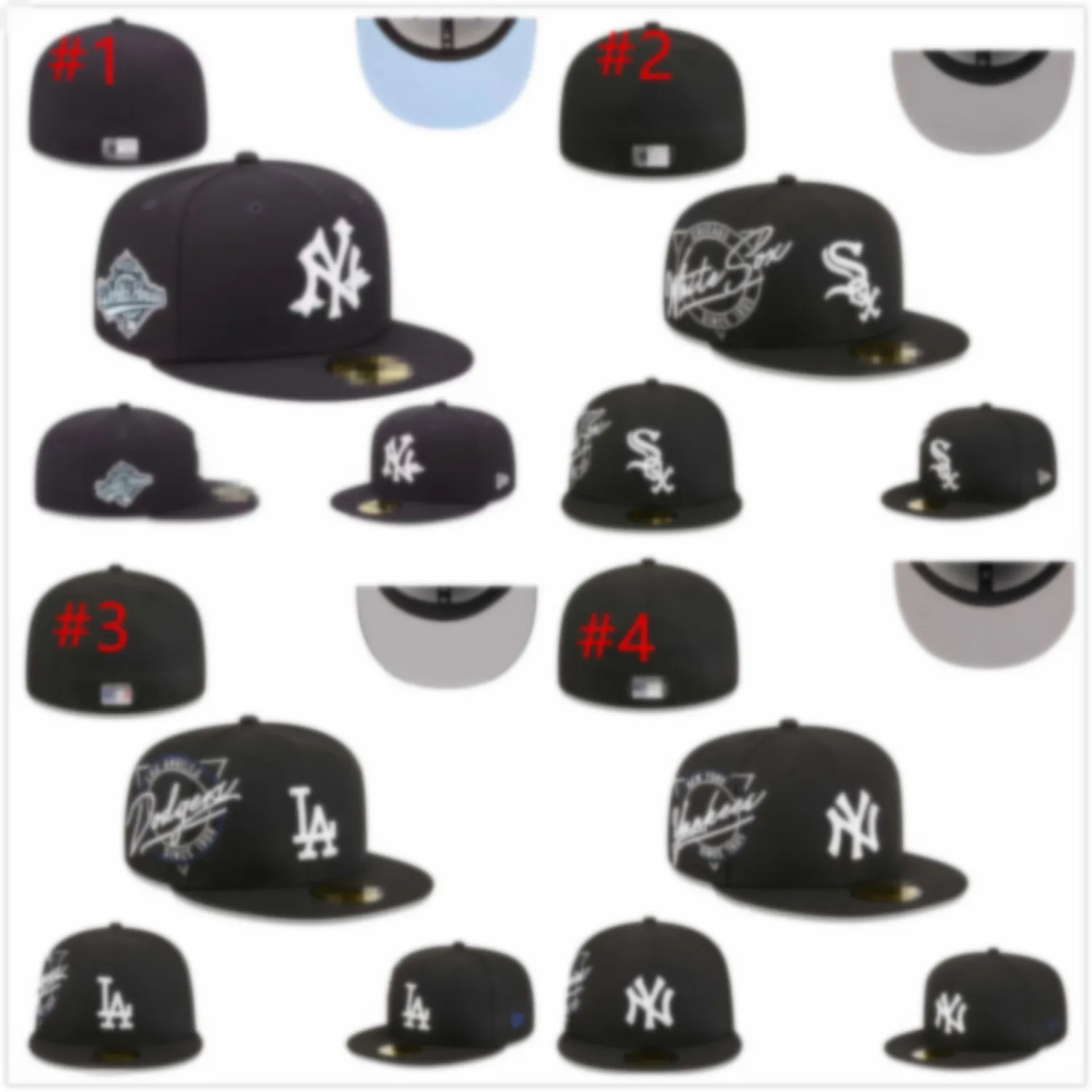 Fashion Fitted hats Snapbacks hat baskball Caps All Team Logo man woman Outdoor Sports Embroidery Cotton flat Closed Beanies flex sun cap size 7-8 H2-11.10