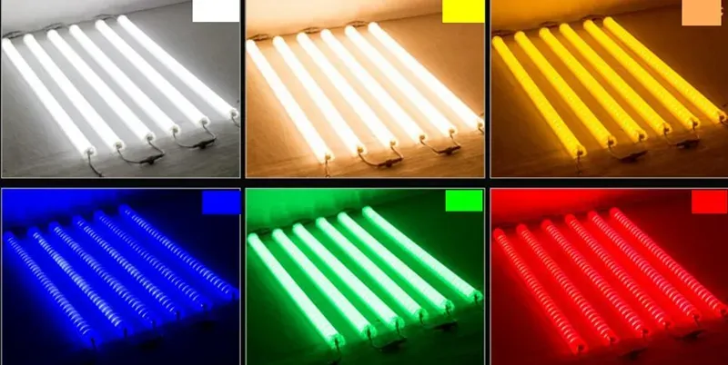 LED Neon Bar 1m AC85-265V LED Digital Tube/LED Tube Red Blue Yellow White Rgb Color Waterproof Outside Colorful Tubes Building Decoration