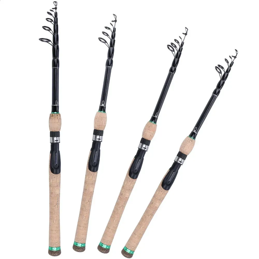 Boat Fishing Rods Sougayilang Telescopic Lure Rod 1.8M 2.1M 2.4M 2.7M  Carbon Fiber Cork Wood Handle Spinning Rod Fishing Pole Tackle 231109 From  Jia09, $13.31