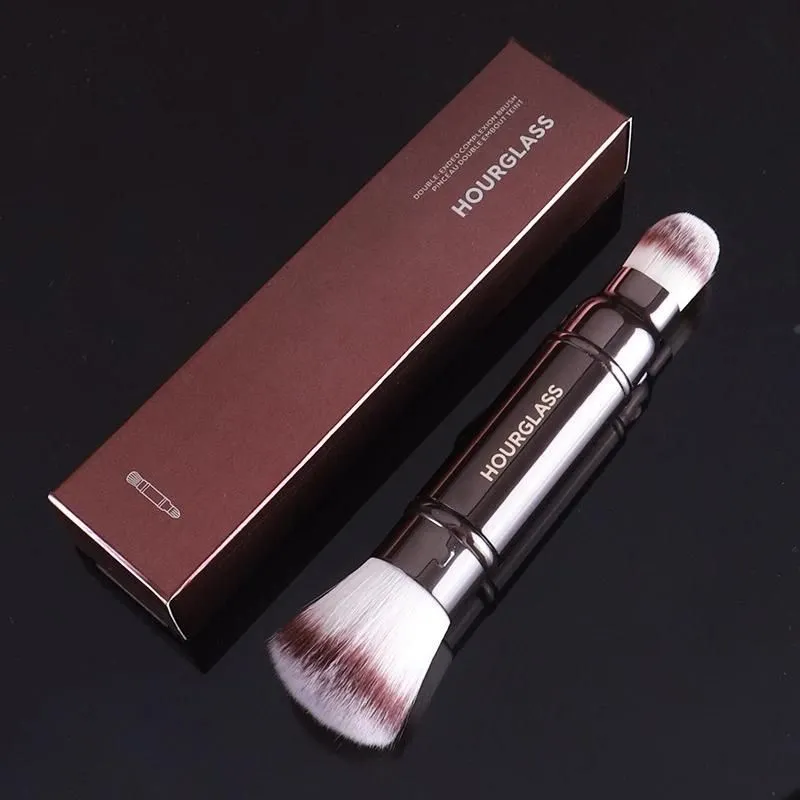 Hot Hourglass Retractable Double Ended Makeup Complexion Brush Brand New Liquid Foundation Blusher Powder Cosmetics Single Brushes