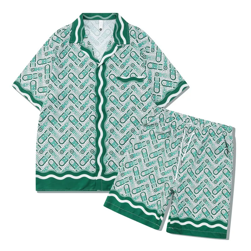 Tracce maschili da maschera da stampa hawaii set da tute casual tracce camicia marca di moda camicia sciolta per uomo stampato digitale estate camicie estive abiti 230410