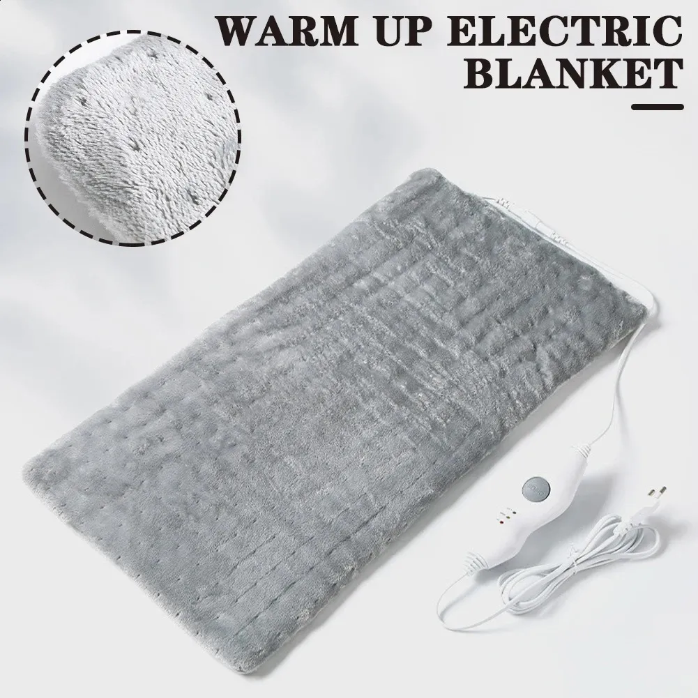 Electric Blanket Electric Blankets Portable Massaging Heating Pad Flannel Rectangular Vibrating Heat Pad For Office Home Heating Pad 30.5x61cm 231110