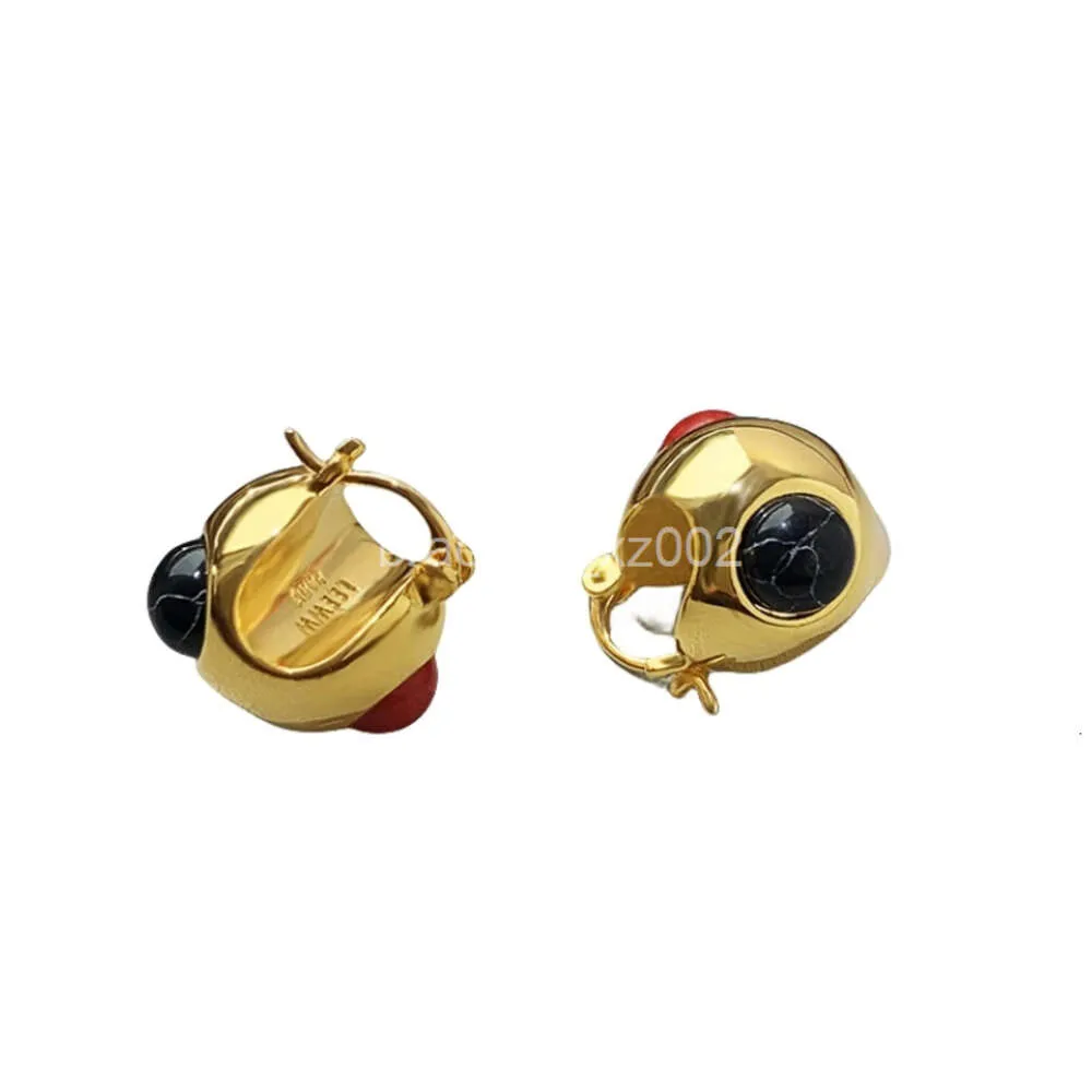 Loewees designer örhänge original kvalitet tri färg boll doftande stil metall örhängen liten publik design hög kvalitet örhängen smycken kvinnlig