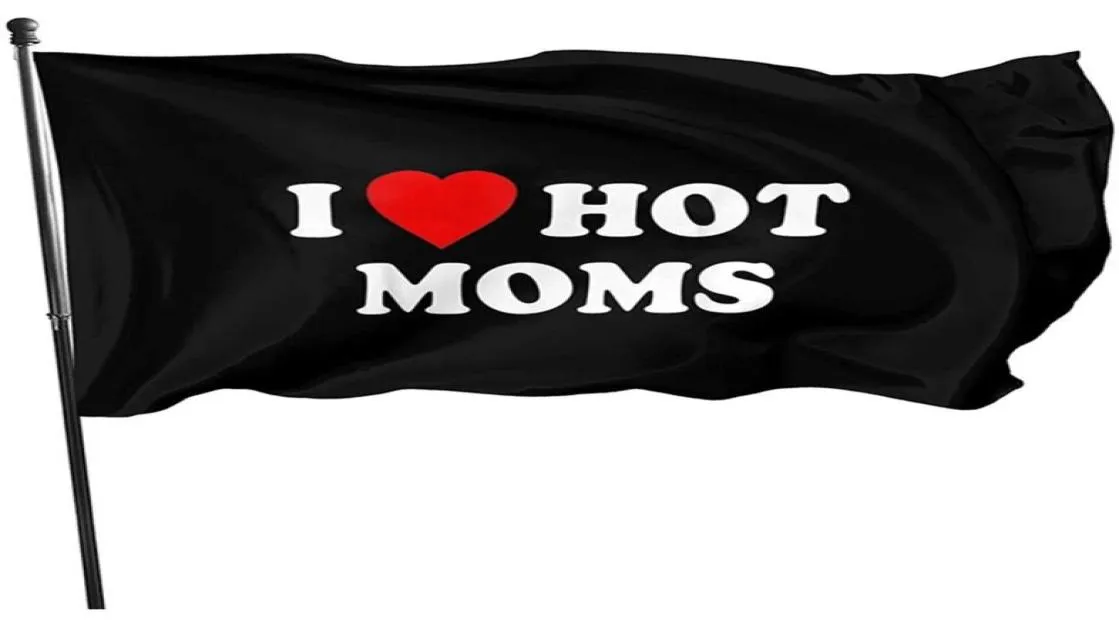 I Love Moms Flags 3x5 Hanging All Countries National Digital Printing 100D Polyester with Straps268e5914089