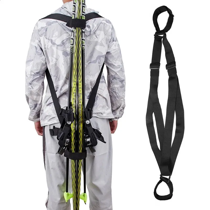 Sangle fourre-tout de ski skis et bâtons sac à dos bandoulière de transport 231109